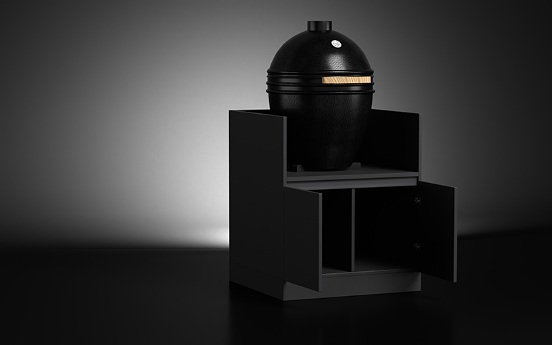 Extruded-Aluminium-Kamado-Outdoor-Kitchen-Cabient